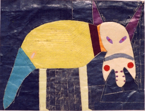 「どうぶつ」貼絵1941年の画像