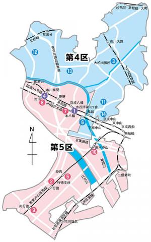 選挙区の区割り一覧