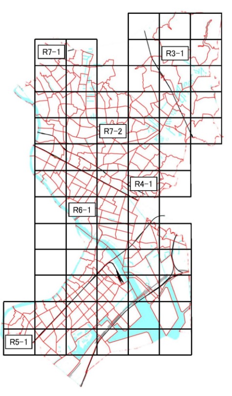 井戸の調査地点図