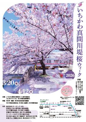 いちかわ真間川堤桜ウィーク2026ポスター