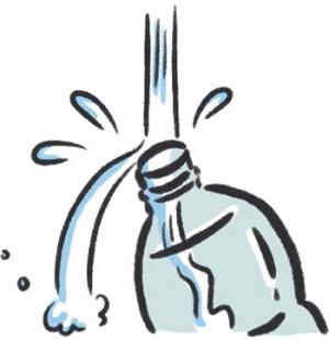 中をすすぐイラスト