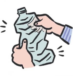 軽くつぶすイラスト