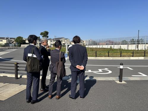菅野駅北口 視察の画像