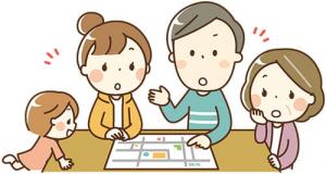 さいがいはっせいじのこころえイラスト