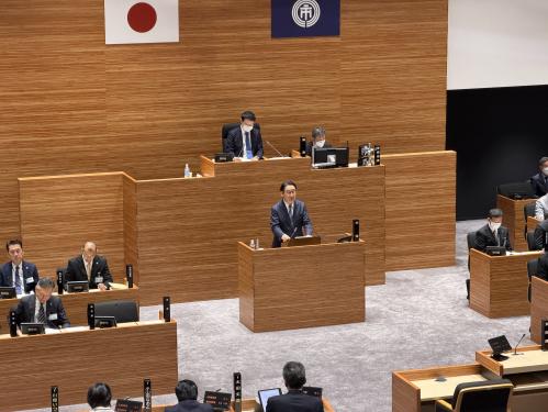 市川市議会2月定例会（施政方針）の画像