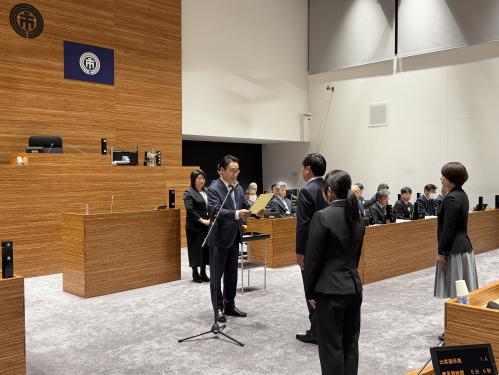 職員表彰式の画像