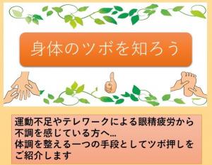 身体のツボポスター