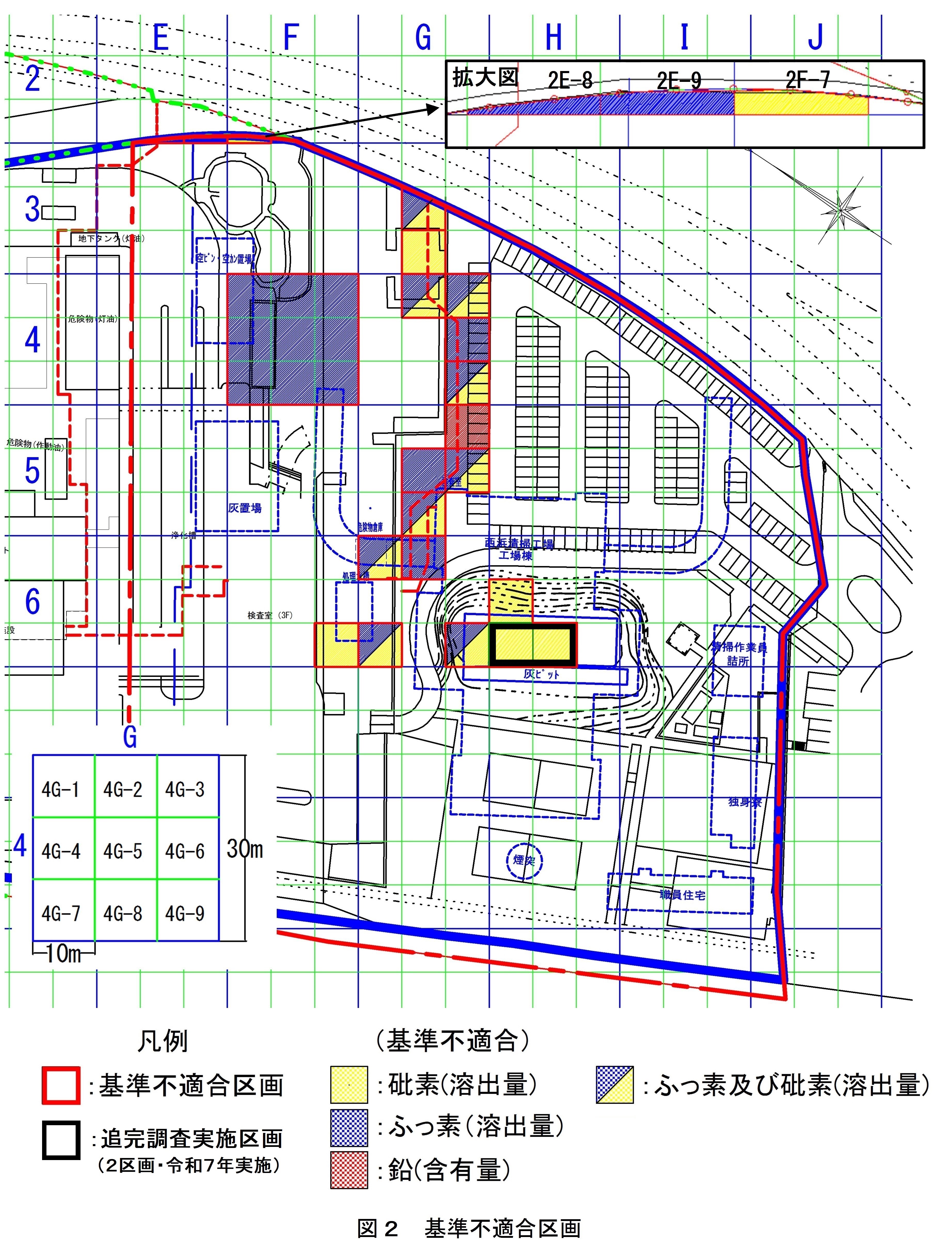 図２基準不適合区画