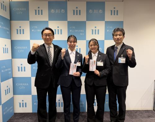 JICA海外協力隊員　派遣予定隊員　表敬訪問の画像