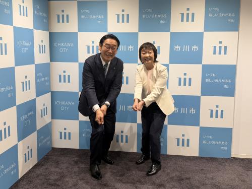 日本フロアホッケー連盟　増田明美理事長　表敬訪問の画像