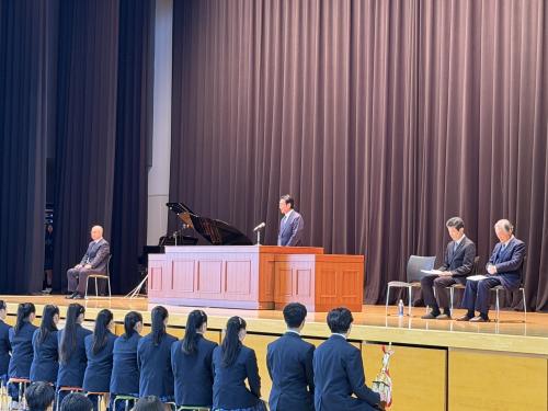 昭和学院　インターハイ等成績優秀者への表彰式の画像