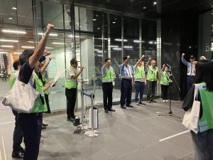 出動式の様子