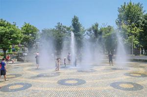 噴水広場の写真