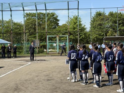 市川市ソフトボール協会 第18回市川市長杯中学校女子ソフトボール大会 開会式の画像