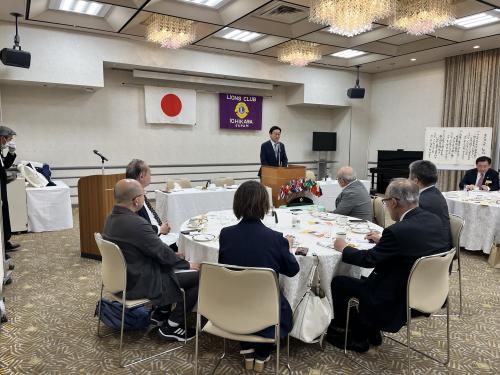 市川ライオンズクラブ 例会でのゲストスピーチの画像