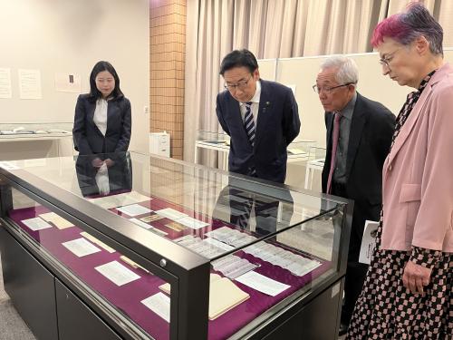 慶應義塾大学 永井荷風文学賞創設記念特別展 視察の画像