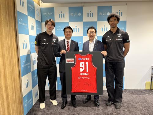 千葉ジェッツ　表敬訪問の画像
