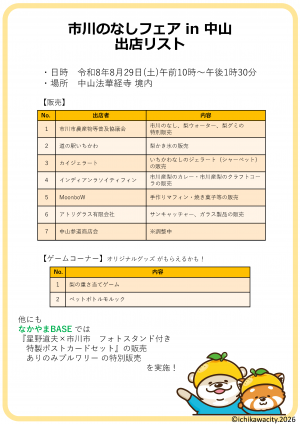 出店リスト