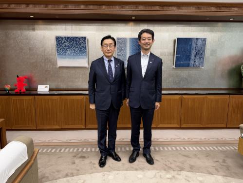熊谷県知事 訪問の画像
