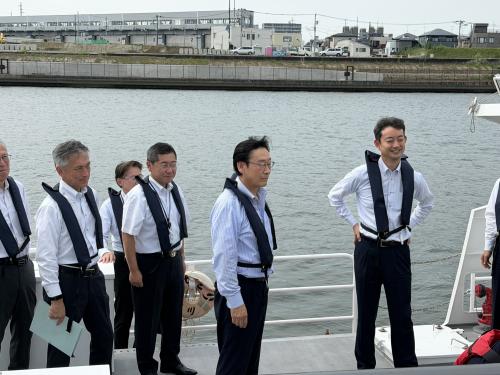 知事による現地視察及び意見交換会の画像
