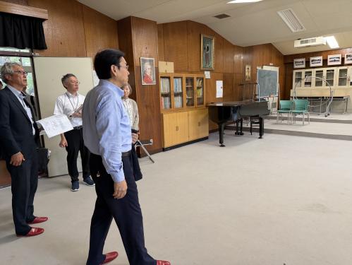 和洋学園国分校舎 視察の画像