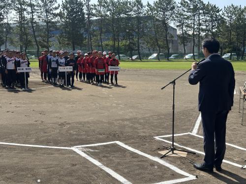 市川市ソフトボール協会 第39回市川市長杯高等学校女子ソフトボール大会 開会式の画像