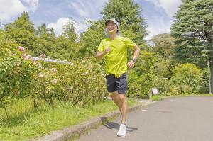 ランニングをする男性の画像