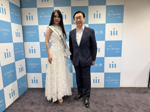 ミスユニバースジャパン2026　千葉県代表　松山智香氏　表敬訪問の画像