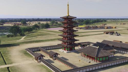 下総国分寺の様子(復元)
