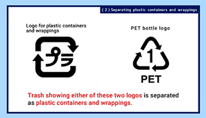 【英語版】Separating plastic containers and wrappingsの画像