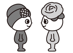 クロロとバララ(横向き)単色の画像