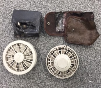 写真:混入していたバッテリー