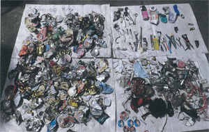 写真:7月に混入していた異物