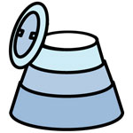 イラスト:据置型コンポスト