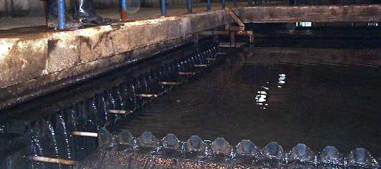 写真：最初沈殿池