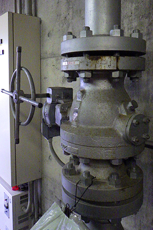 閉止弁の設置例の画像