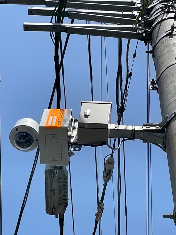 設置された街頭防犯カメラの写真(2)の画像