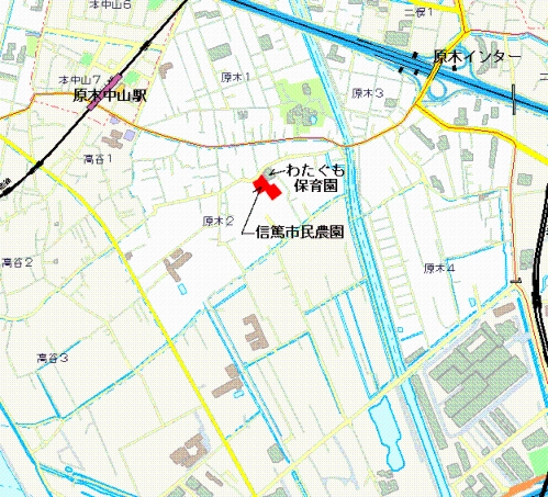 信篤市民農園案内図の画像