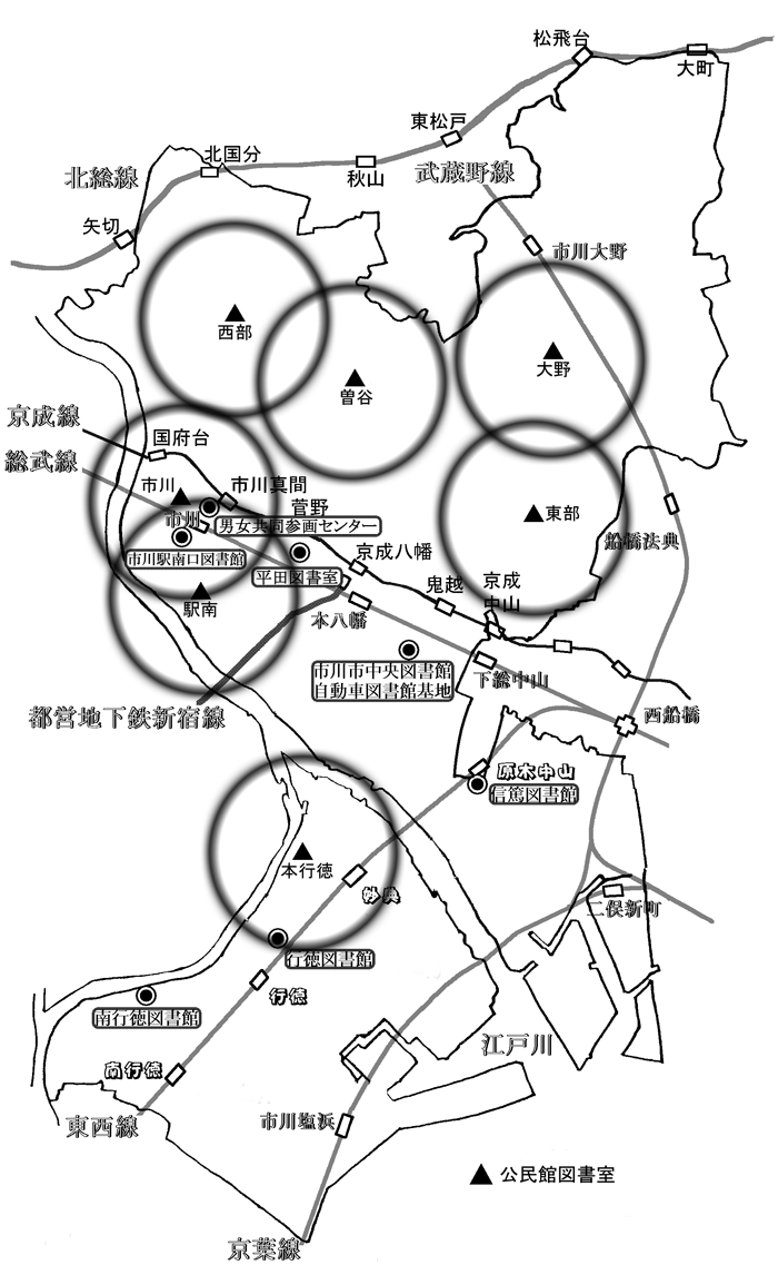 公民館図書室配置図の画像