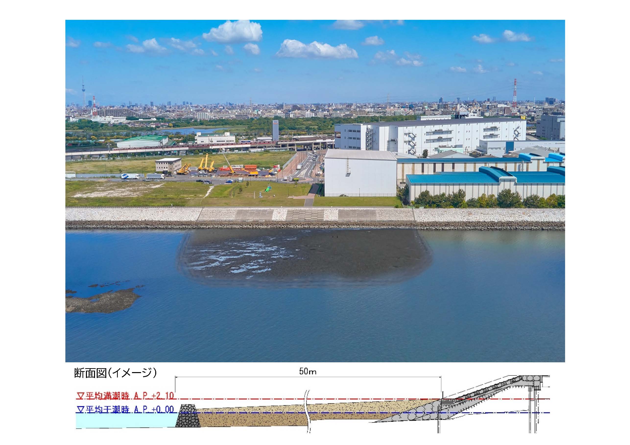 干潟完成後のイメージ図