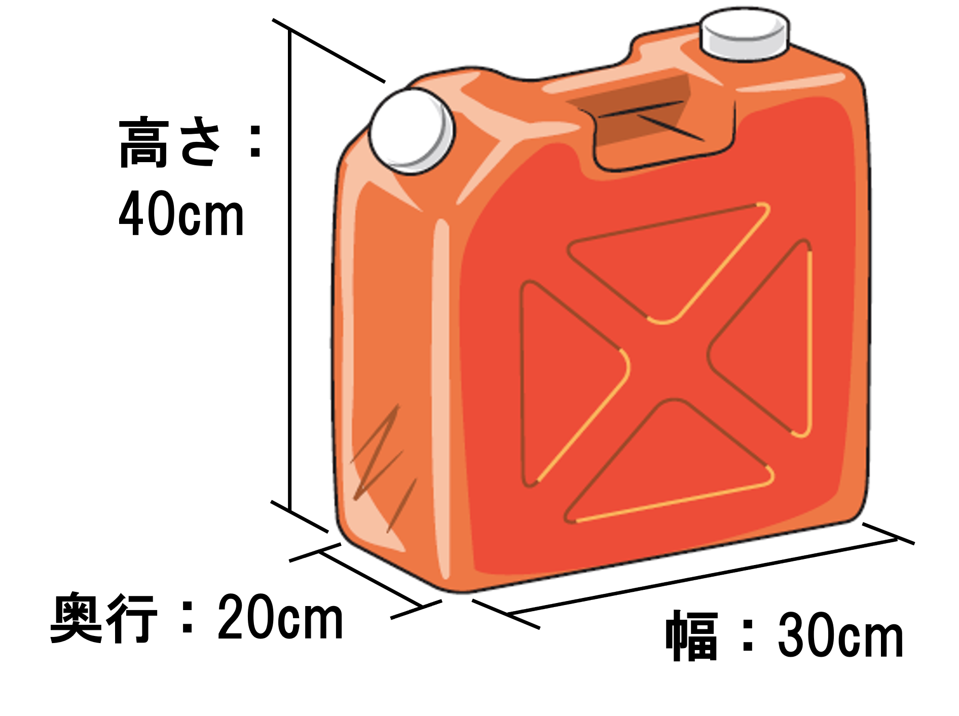 ポリタンク大きさ 0000498429