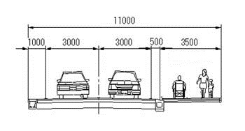 2工区（市道0238号）の標準断面図