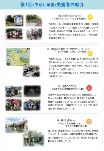 第1回受賞者の画像