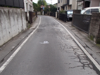 舗装工事前の画像