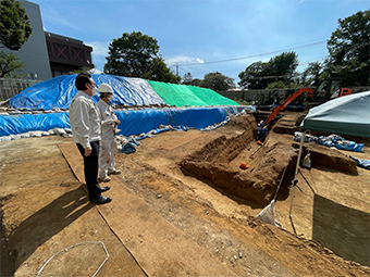国府台遺跡及び北下瓦窯跡遺跡視察の画像