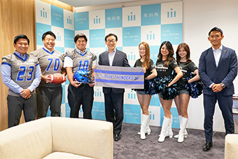 ブルーサンダース 市長表敬訪問の画像