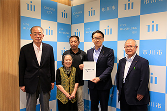 商工会議所及び市川市議会議員より 「てこな」に関する要望書提出の画像