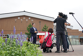 千葉テレビ「市町村てくてく散歩」撮影の画像
