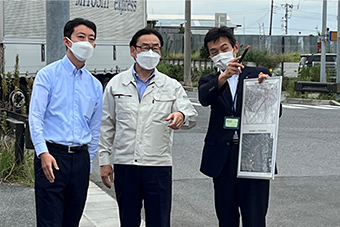 千葉県知事による現地視察及び市町村長 との意見交換の画像