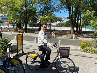 市川シェアサイクル事業協定締結式の画像